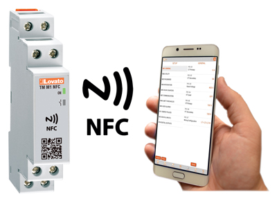 Časové relé, čítač a čítač hodin s NFC technologií a APP