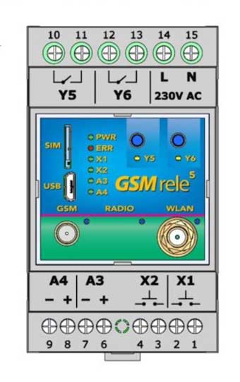 GSM rele5 pomocník pro elektrikáře