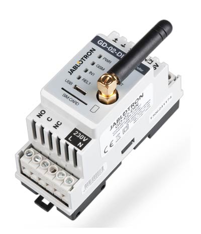 JABLOTRON: Univerzální GSM komunikátor a ovladač GD-02-DIN
