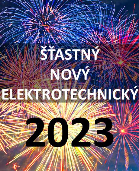 Šťastný, nový, elektrotechnický 2023